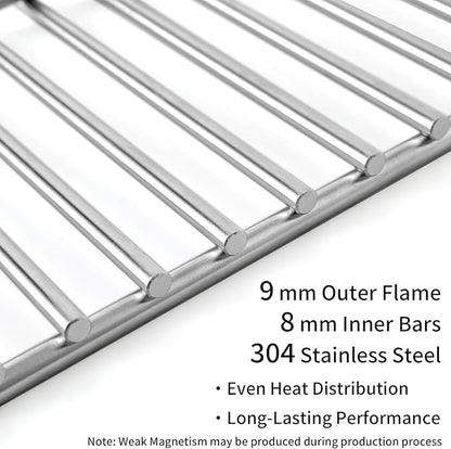 47004 Grill Warming Rack for Bull 30" Grill Heavy Duty 304 Stainless Steel Grill Replacement Part Accessories for Bull Angus Outlaw Lonestar 4 Burner & Bison Charcoal BBQ Grills
