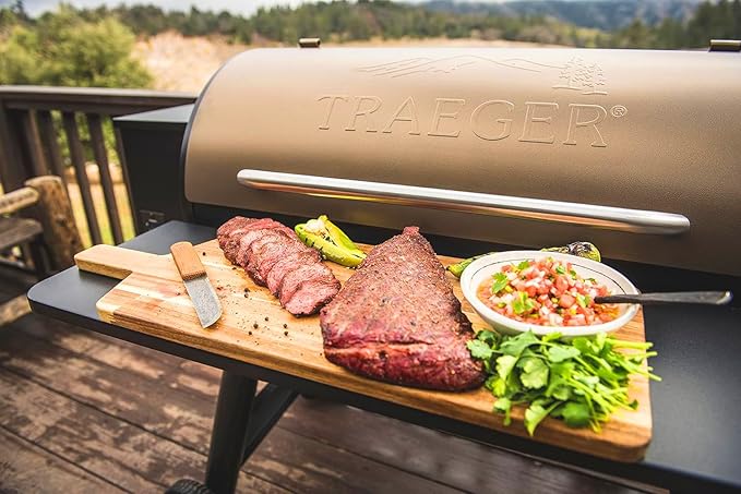 Folding Grill Shelf for Traeger Pro 34, Texas Elite 34, Century 885, Eastwood 34 Pellet Grills, Model BAC363