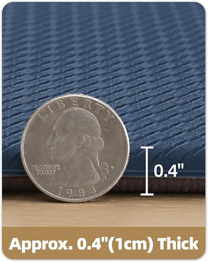 Color&Geometry Anti Fatigue Cushion Kitchen Mat for Floor -24"x59",Wide,Easy Clean, Water & Oil Proof, Anti Slip, Foam Rubber Runner Rug for Front Sink Comfort Standing,Blue