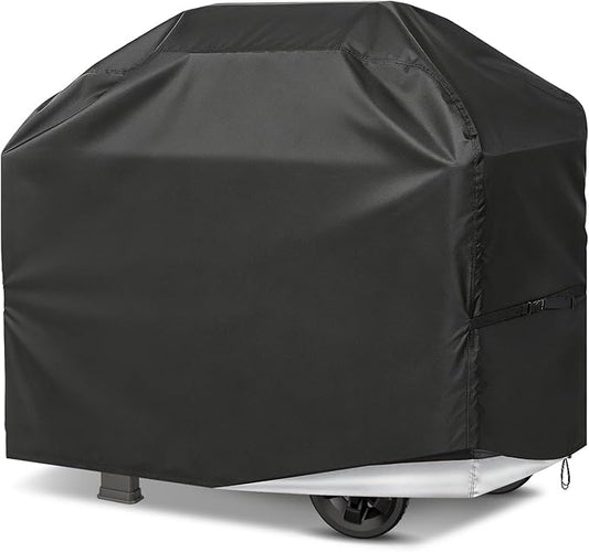 PAMASE 52in Grill BBQ Cover fits Weber Spirit 200 & 300 Series - Waterproof Gas Cover for Outdoor Grill, UV Fade & Rip Resistant, Compatible with Dyna-Glo, Nexgrill, Char-Broil