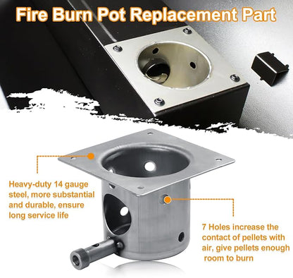 Upgrade Grills Replacement Parts Kit for Pit Boss, Traeger Wood Pellet Grills, Include 2.0 RPM Auger Motor, Hot Rod Ignitor, Fire Burn Pot, Induction Fan, Fit for Camp Chef, Z Grills Pellet Grill