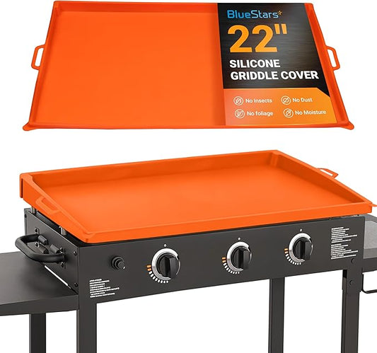 [Upgraded EasyGrip] 22" Silicone Griddle Cover Mat for Blackstone 22" Inch Grill | EasyGrip, Heavy-Duty Food-Grade Protection, Rust-Free, Blackstone Griddle Accessories, Fathers Gifts for Men