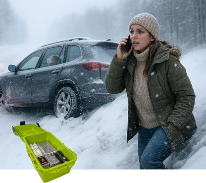 MTM Emergency Box Storage Case for Emergency Kits, First Aid, Survival Gear, Tools & Home Supplies, Emergency Essentials, Water Resistant O-Ring, Lockable & Durable, Made in USA