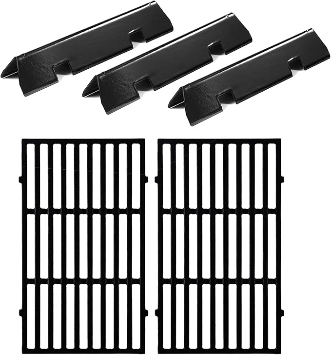 Spirit Grill Replacement Parts 7637 Grates 7635 Flavorizer Bars for Weber Spirit E-210 Grill Parts Weber Spirit I and II 200 Series E210 E220 E215 S210 S220 GS4 Parts Replacement Grates Flavor Bars