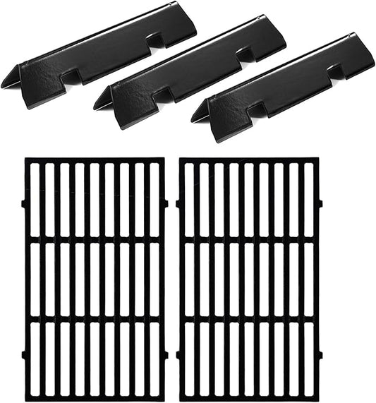 Spirit Grill Replacement Parts 7637 Grates 7635 Flavorizer Bars for Weber Spirit E-210 Grill Parts Weber Spirit I and II 200 Series E210 E220 E215 S210 S220 GS4 Parts Replacement Grates Flavor Bars