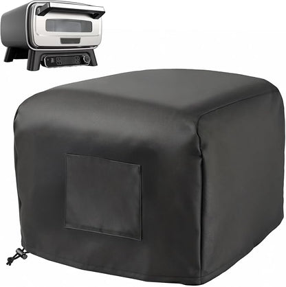 Cover for Ninja Pizza Oven MO201 MO200 Series, Waterproof Pizza Oven Cover | Heavy Duty & Weatherproof Dustproof with Storage Pocket for Outdoor Pizza Oven, Adjustable Drawstrings and Elastic Bands