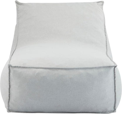Christopher Knight Home Venny 48" L Outdoor Bean Bag Chair Set of 2, Fabric Bean Bag Chair for Adults and Kids, Indoor/Outdoor Sun Lounger, Patio Lounge Chair Set of 2, Light Gray