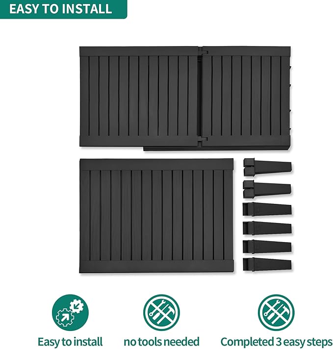 YITAHOME Chaise Outdoor Lounge Chairs with Adjustable Backrest, Multi-Functional Patio Loungers Easy Assembly & Lightweight, Waterproof Poolside Chaise Lounge with 265lbs Capacity,Set of 2, Black