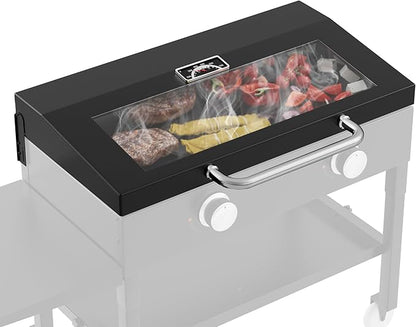 BBQ Future Griddle Lid for Blackstone 28 inch Griddle, Clear View Griddle Hard Cover Hood for 28" Blackstone 1517 1853 2206 1885 and More, Flat Top Cooking Station