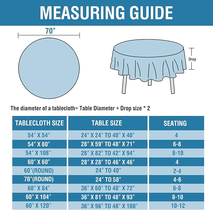 H.VERSAILTEX Linen Textured Table Cloths Round 70 Inch Premium Solid Tablecloth Spill-Proof Waterproof Table Cover for Dining Buffet Feature Extra Soft and Thick Fabric Wrinkle Free, Baby Pink