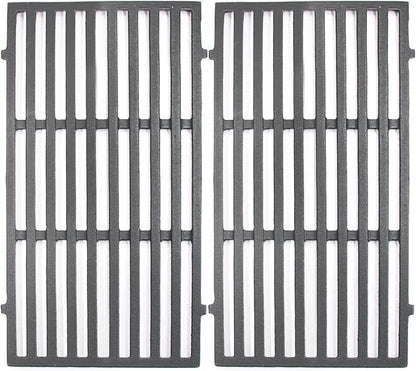 Hongso 18 7/8 inch Cast Iron Cooking Grates Replacement Parts for Weber Genesis II 210 and Genesis II LX 240 Series, Genesis II LX S240, E240 Gas Grills 2017 and Newer, 66094 66801