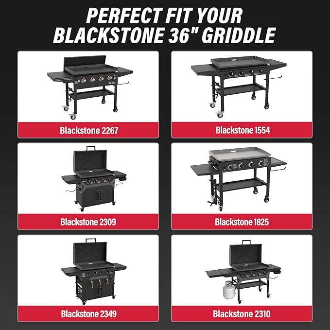 2-Pack Stainless Steel Griddle Warming Rack for Blackstone 36 inch griddles, Easy-Check Fit Accessory for Outdoor Cooking or Use