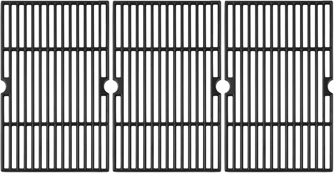 720-0896B Grill Grates for Nexgrill Replacement Parts 6 Burner 720-0896 720-0896X 730-0898 720-0896E 730-0896B 730-0896 730-0896E Deluxe Cast Iron Grids 17 Inch Cooking Grates BBQ Parts