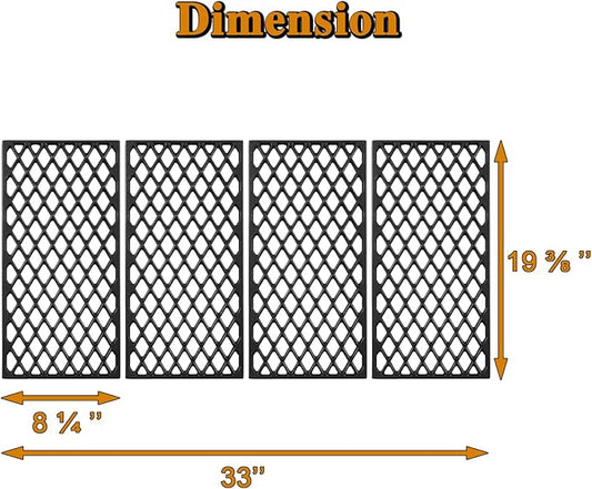 PB1150PS2 Grill Grates Replacement Parts for Pit Boss Pro Series 1150 PB 1150PS2 1150 PS2 Pro Series V2 1150 PB1150PS3 Pro Series V3 1150 PB 1150PS3 Navigator 1150 PG1150G Cast Iron Cooking Grates