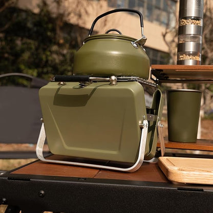 Portable Charcoal Grill, Portable Charcoal Grill, Outdoor Table Grill, Foldable Cooking Stove for Camping, Patio, Backyard and Anywhere for Outdoor Cooking