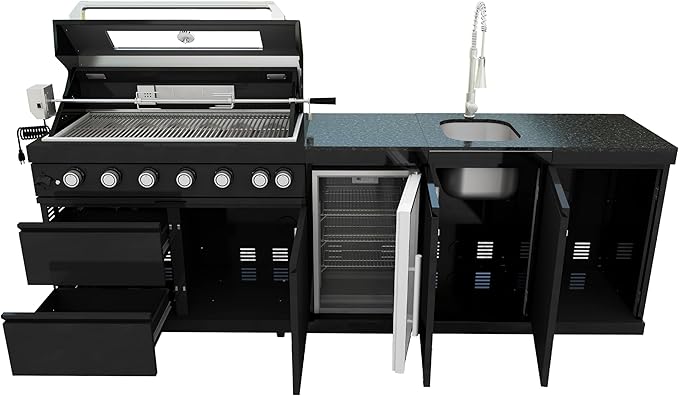 Outdoor Grills & Smokers Portable Camping Charcoal Grill Cooking Barbecue, Large Barrel Style Charcoal Grills BBQ Smoker Combo with Offset Smoker, Grill for Backyard Patio,A-1