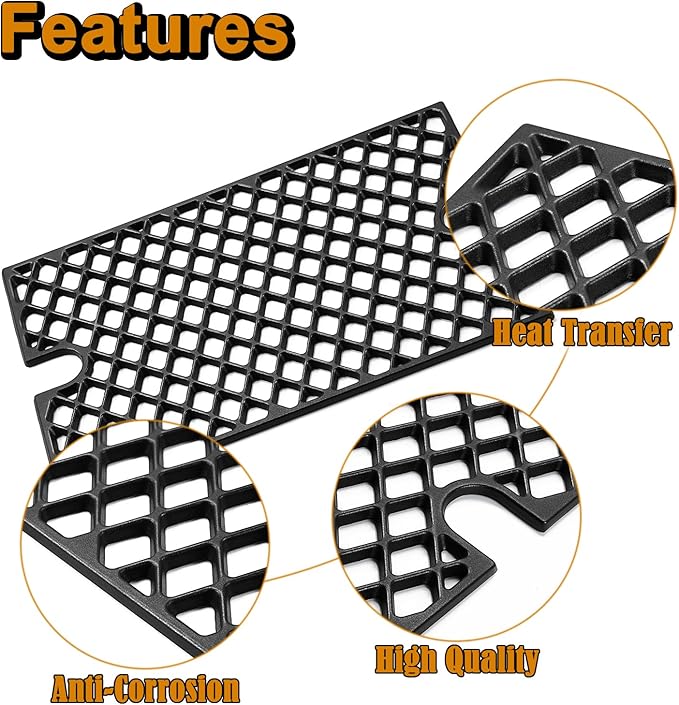 GR2205723-OG-00 Grill Grates Replacement Parts for Outdoor Gourmet Grill Parts 6 Burner GR2205720-OG-00 FSOGBG1108 162193 Cooking Grates 4 Burner GR2215101-OG-00 GR2215120-OG-00 Cast Iron Grill Grids