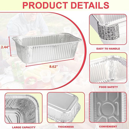 Griddle Grease Cup Liners for Nexgrill Daytona 3/4 Burner 720-1058 720-1115 720-1057 Grills, Aluminum Grease Tray Replacement for Nexgrill Daytona 30 in & 36 in Flat Top Griddle Accessories, 30 Packs