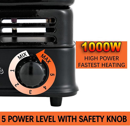 Coal Burner Multipurpose Turbo Coal Burner Charcoal Starter Hot Plate Electric Stove Coconut Starter 1000W High Power Cube Coil Burner Fire Starter Faster Heating