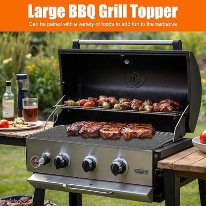 10 Pack BBQ Grill Mesh Mat,Mesh Baking Tray,Grill Mesh,Disposable Barbecue Padding for Outdoor Barbecues (10 Pack)