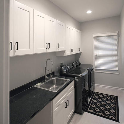 Design House Brookings Shaker Unassembled Bridge Wall Kitchen Cabinet W3015, 30 W x 12 D x 15 H, Painted White with Sherwin Williams®, Solid Wood, 561639