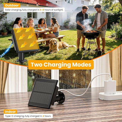 31FT Solar String Lights Outdoor Waterproof IP65 with USB-Charging , Solar Powered LED Patio Lights with 15+1 Shatterproof G40 Globe Bulbs, Hanging Lights for Outside Backyard Garden Bistro Gazebo