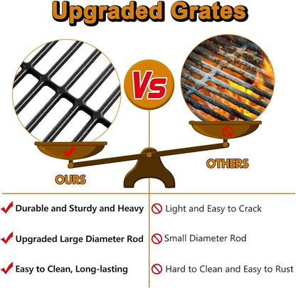 463448021 Grill Grates Replacement Parts for Charbroil Performance 5 Burner G426-0005-W1 G426-0004-W1 463449021 463458021 463451022 463459021 463450022 Cast Iron Cooking Grates Char Broil Grill Parts