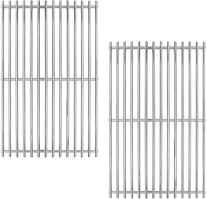 Hongso SCG637 17.5 inch 304 Stainless Steel Grill Grates for Weber Spirit E210, Spirit 200 E-210 S-210 E-215 S-215 E-220 S-220, Spirit II E/S 210 Grills (Front-Mounted Control), 7637 for Spirit 2 GS4