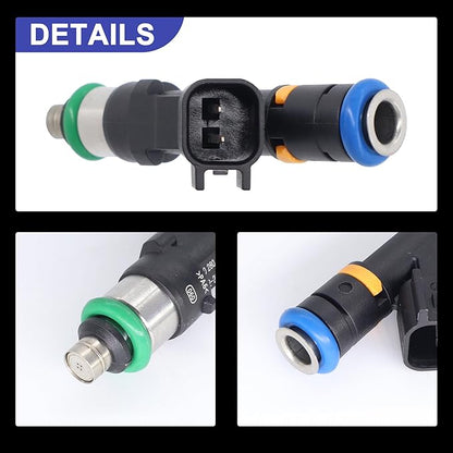 HiSport Fuel Injector 1PC Replacement For Ford F150 2007-2008, F250 F350 Super Duty 5.4L 2007-2010,Compatible with Lincoln Mark LT 2007-2008 Replace 62402 7C3Z9F593A 0280158138
