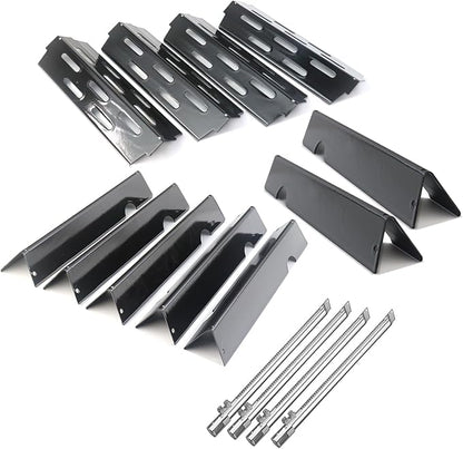 Flavorizer Bars,Heat Deflectors and Grill Burner for Weber Genesis II E-410, S-410, LX E-440, S-440 (Porcelain Steel, 66030 * 7+ES/410 * 4+66790 * 4)