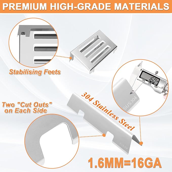 Spirit II Grill Parts for Weber GS4 Spirit II 300 SER E310 S310 Accessories for Weber Spirit 2 Replacement Weber Grate 7638 7856,Flavor Bars 7636 67046 3400302,Heat deflector 67060,304 Stainless Steel