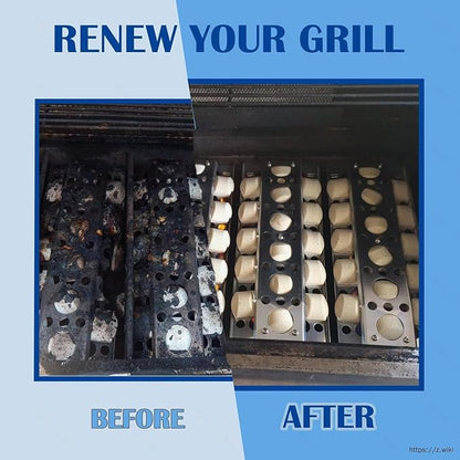 SafBbcue Grill Briquettes Tray Replacement Parts Kit for Tray for RCS 26” 32” 40” Grill, Heat Plate and Grill Burner for RJC26A RJC32A RJC32AL RJC40A RJC011P RJC009P, 3 Pack