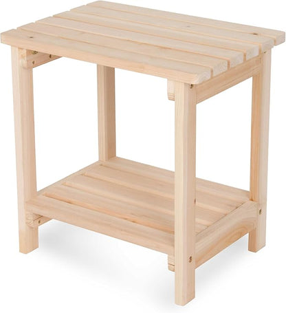 Shine Company Providence Rectangular Side Table – Natural