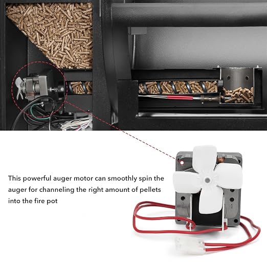 Stanbroil Auger Motor Replacement for Pit Boss/Traeger/Camp Chef Wood Pellet Grills, AC120V 60Hz 2 Pole Universal Auger