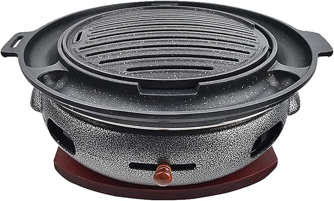 BBQ Barbeque Barbecue Grill, BBQ, Multifunctional Smokeless Charcoal Grill, Household Korean BBQ Grill, Split Design, Outdoor/Indoor (Color : G)