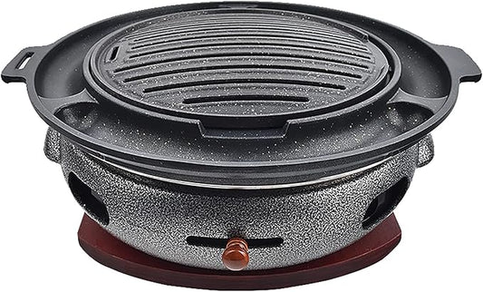 BBQ Barbeque Barbecue Grill, BBQ, Multifunctional Smokeless Charcoal Grill, Household Korean BBQ Grill, Split Design, Outdoor/Indoor (Color : G)