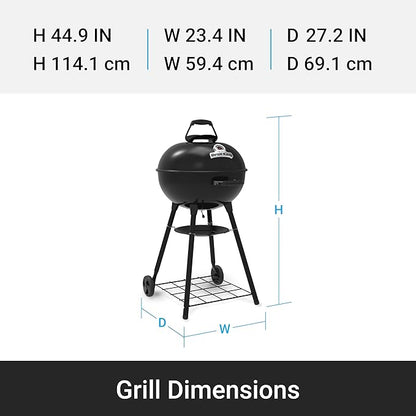 Broil King 401010 Kettle 22.5-IN Charcoal Grill in Black