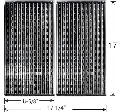 Hongso Grill Grates for Charbroil 2 Burner 463633316 463672416 463672016 463672019 463672419 463672216 Performance Tru Infrared Model, 17 Inch Porcelain Emitter Plates Replacement Part for G460-0500-1