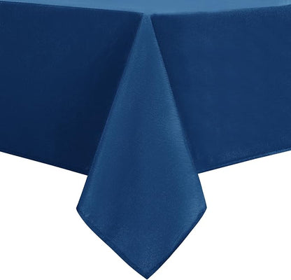 DWCN Rectangle Tablecloth - 54 x 80 Inch - Waterproof Stain and Wrinkle Resistant Washable Table Cloth, Decorative Fabric Table Cover for Kitchen Dining Room Party and Outdoor Use, Royal Blue