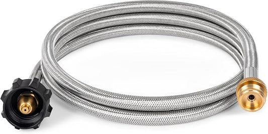 SHINESTAR 6FT Propane Hose Adapter for Coleman Stoves, Blackstone 17" 22" Tabletop Griddle, Char-Broil Portable Grills, Weber Q Grills, Buddy Heaters, Lanterns - Converts 1 lb to 20 lb Cylinders