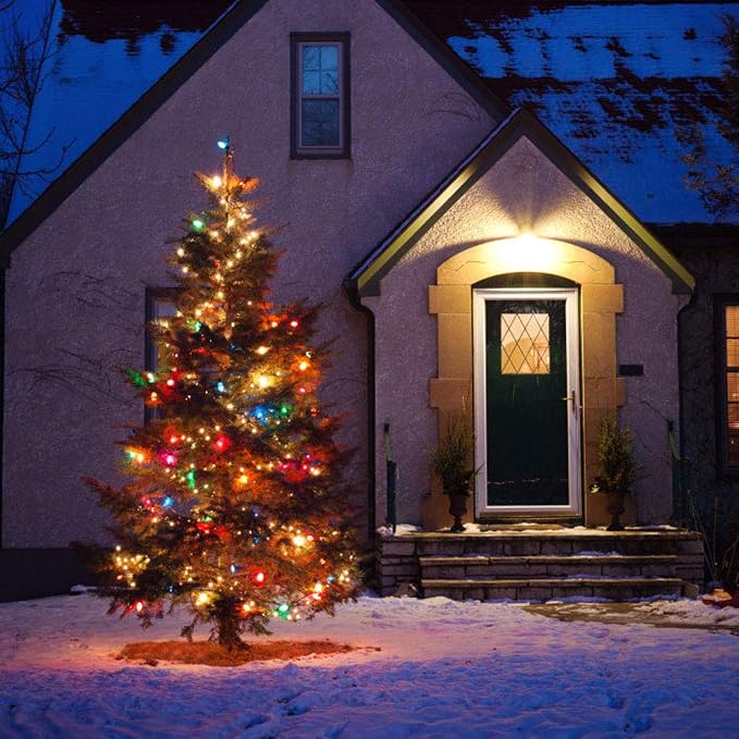 105ft 300 LED Christmas String Lights, Christmas Tree Light | End-to-End Plug 8 Modes UL Certified Outdoor Indoor Fairy Lights for Tree, Garden, Party, Wedding, Holiday (Multicolor)