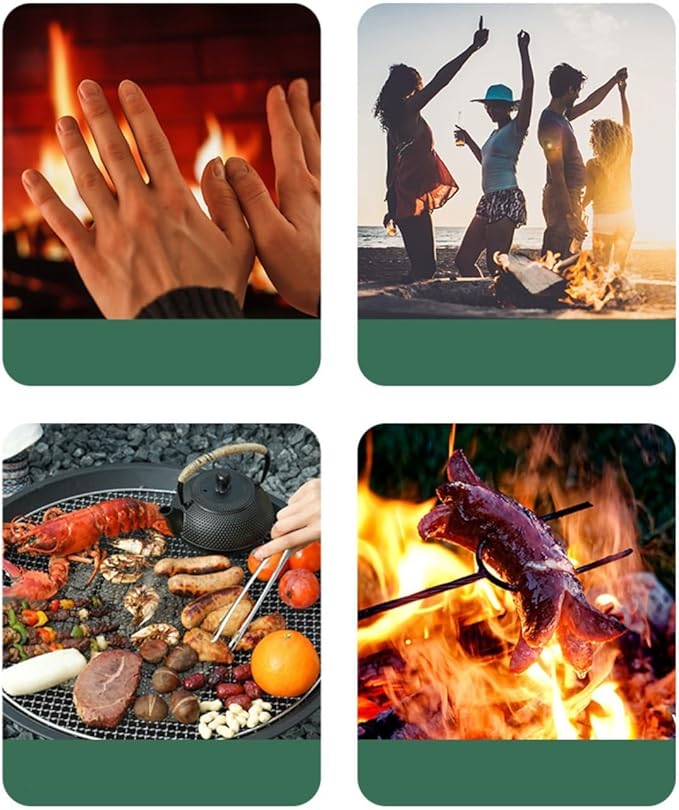 Barbecue Grill Outdoor Courtyard Folding Barbecue Grill Portable Fire Pit Charcoal Grill Home Indoor Heating Stove Bonfire Stove for Outdoor Backyard, Patio