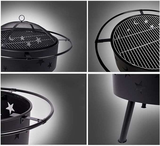 Grill Outdoor Camping Courtyard Barbecue Table Outdoor Charcoal Stove Indoor Basin Grill Tea Heating BBQ Grill