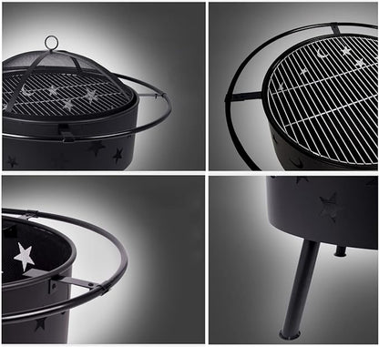 Grill Outdoor Camping Courtyard Barbecue Table Outdoor Charcoal Stove Indoor Basin Grill Tea Heating BBQ Grill