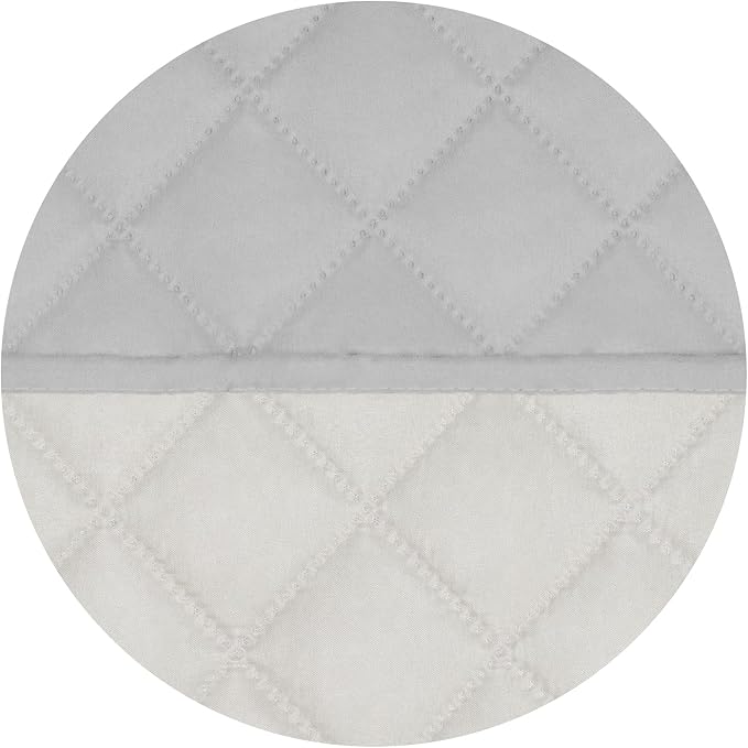 PureFit Reversible Quilted Couch Covers for Dogs Oversized Sofa Cover 78” | Light Gray/Ivory, Water Resistant Couch Protector, Washable Pet Couch Cover with Non Slip and Elastic Straps For Kids