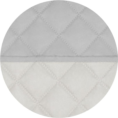 PureFit Reversible Chair Sofa Cover Dog Couch Covers for Sofa, 25.5 in | Light Gray/Ivory, Water Resistant Couch Protector, Washable Pet Couch Cover with Non Slip and Elastic Straps For Kids
