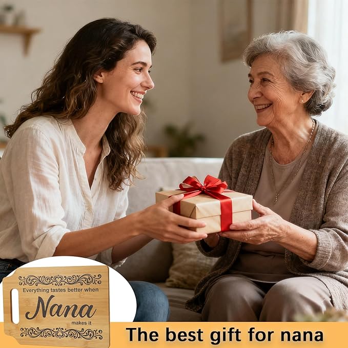 Nana Gifts - Kitchen Wall or Counter Decor, Unique Christmas & Mother's Day Birthday Gifts for Nana from Grandkids