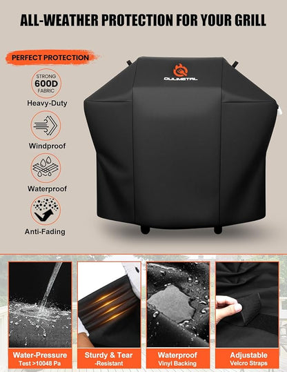 48 Inch for Weber Spirit 2 Grill Cover - 600D Heavy Duty Waterproof BBQ Grill Cover Waterproof Weather Resistant,UV & Fade Resistant,for Weber Spirit II 200 Series,Spirit 200 Gas Grill