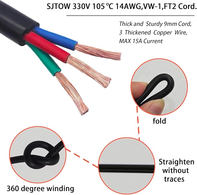 1500W Electric Smoker Heating Element Compatible with Master-built Smokers & Grills with Adjustable Thermostat Cord Controller, Replacement BBQ Part