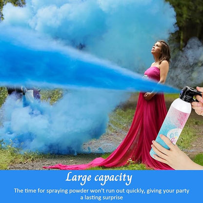 Gender Reveal Fire Extinguisher: 2 Packs Gender Reveal Ideas Only for Baby Boy with 100% Biodegragable for Gender Reveal Decorations (Blue)